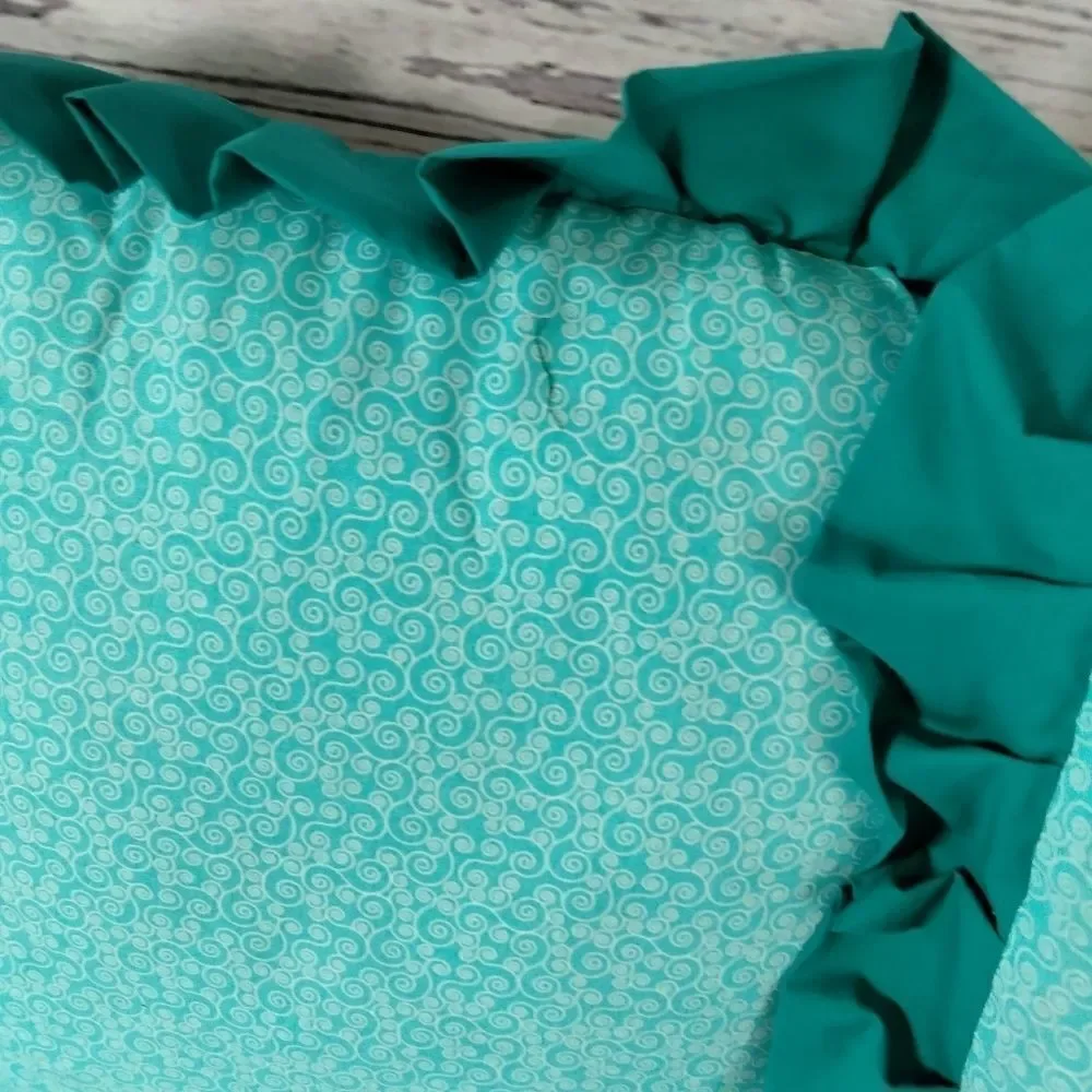 Never used.( my mom). Homemade pillows